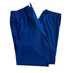 Soybu Men's Woven Jogger Pants L Blue 4-Way Stretch Water Resistant Activewear